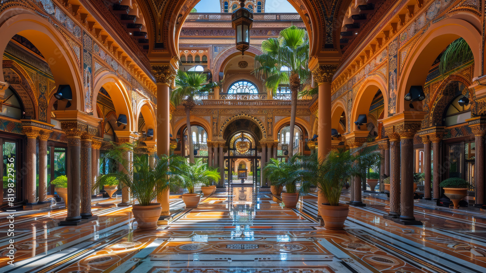 Fototapeta premium A Palace of Exquisite Design and Lavish Luxury