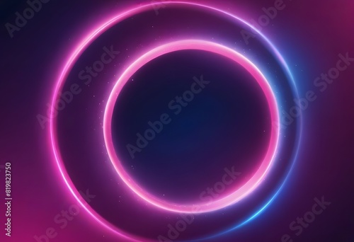 Glowing Green light ring black background grainy gradient noise texture poster banner backdrop abstract design