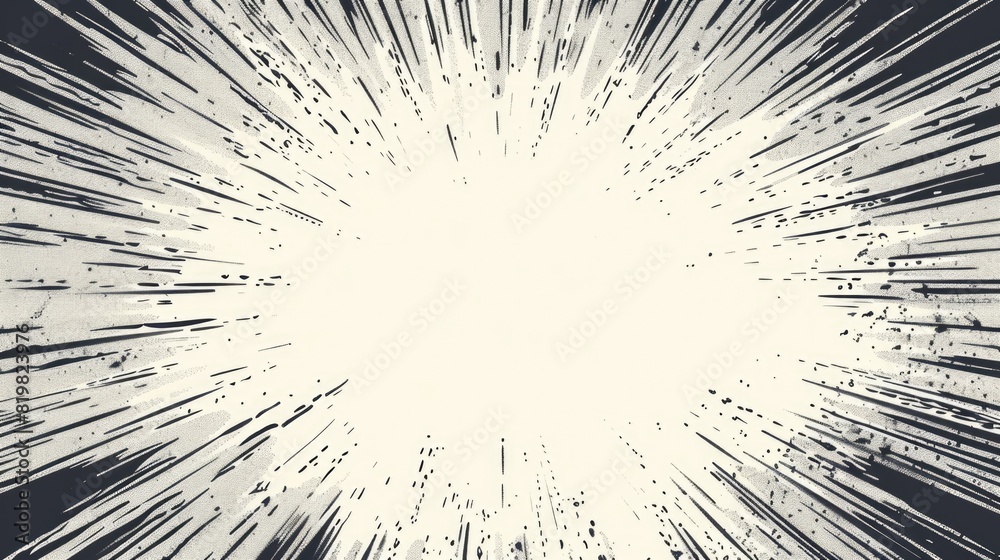 Obraz premium A striking image of a sun burst in black and white, perfect for various design projects