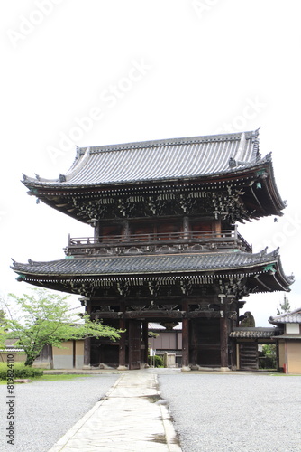Nio-mon Gate of Seiryo-ji Temple in Kyoto, Japan