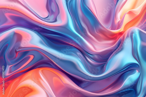 Vivid abstract silk waves background