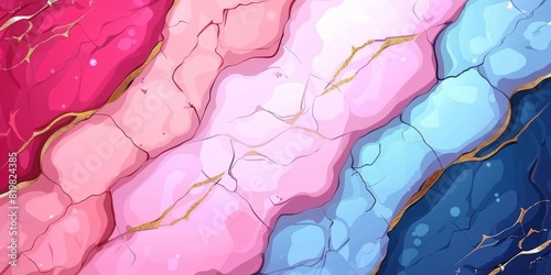 Wallpaper Mural Abstract Marble Stone Pattern Texture with Gold and Multicolored Accents Torontodigital.ca