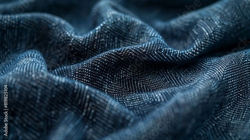 Exploring denim's unique weave and durability in detail.