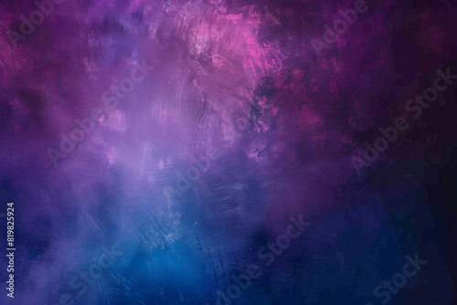 Dark abstract background with UV neon glow, blurred light lines, waves. Blue-pink neon light. Beautiful simple AI generated image in 4K, unique. photo