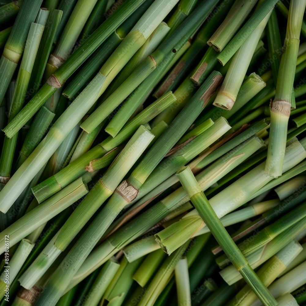 Fototapeta premium Lemongrass texture background, cymbopogon pattern, barbed wire grass banner, silky heads or oily heads