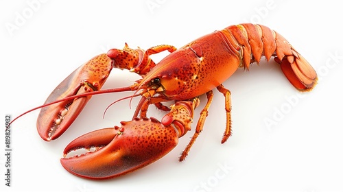 Wallpaper Mural A large lobster sitting on a white surface. Perfect for seafood industry promotions Torontodigital.ca