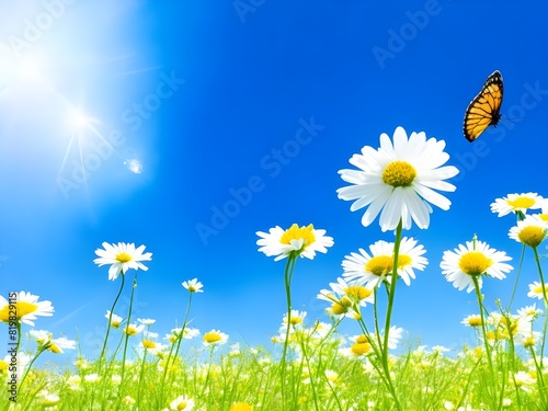 Beautiful flower chamomile,chamomile flowers garden,flowers landscape