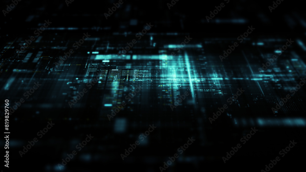 Futuristic screen display matrix, hi-tech digital data telemetry with encrypted numbers, display dynamic background for computer desktop screen display format Futuristic screen display matrix, hi-tech digital data telemetry with encrypted numbers, display dynamic background for computer desktop screen display format