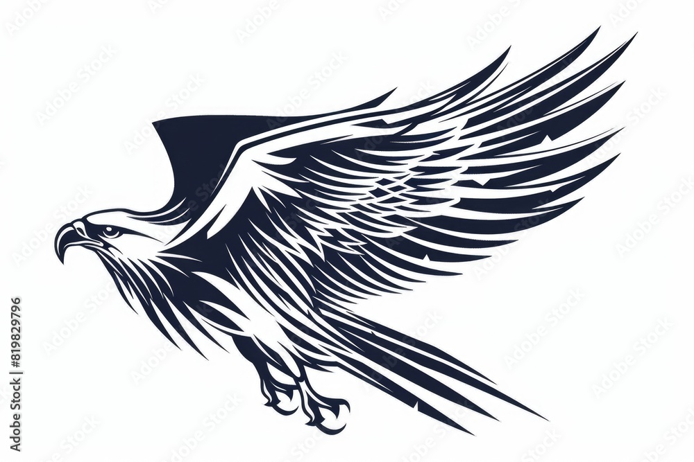 Fototapeta premium Detailed illustration of an eagle, suitable for various projects