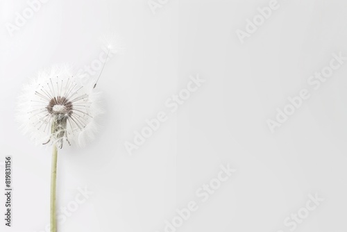 Close-up of a dandelion with copy space for text. Perfect for nature-themed designs