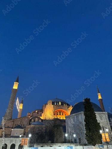 Hagia Sophia at night