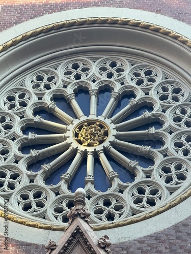 detail of the ceiling of the cathedral of st Antuan
