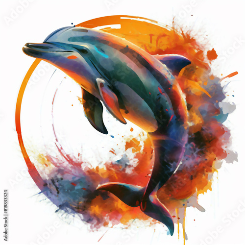 springender Delfin photo