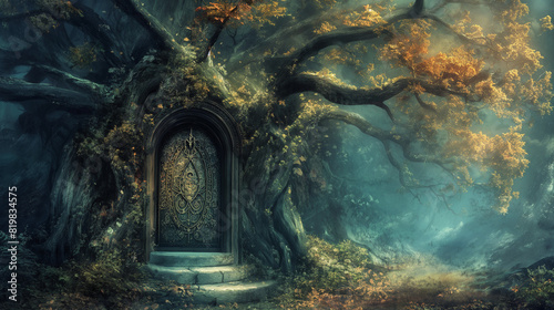 door in tree