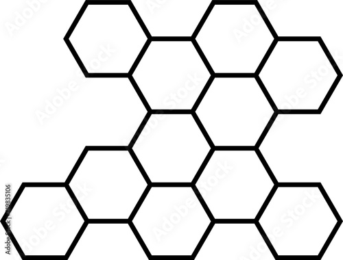 Honeycomb icon. Honeycomb bee natural icons. Yellow honeycomb symbol. Honeycomb Hexagons. Vector illustration