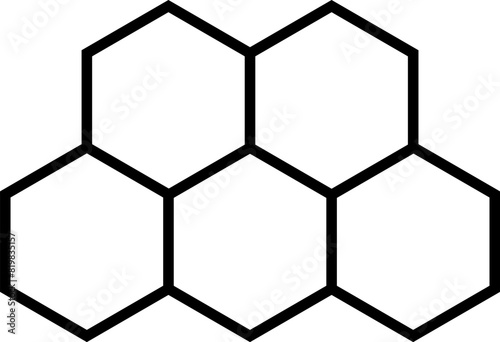 Honeycomb icon. Honeycomb bee natural icons. Yellow honeycomb symbol. Honeycomb Hexagons. Vector illustration