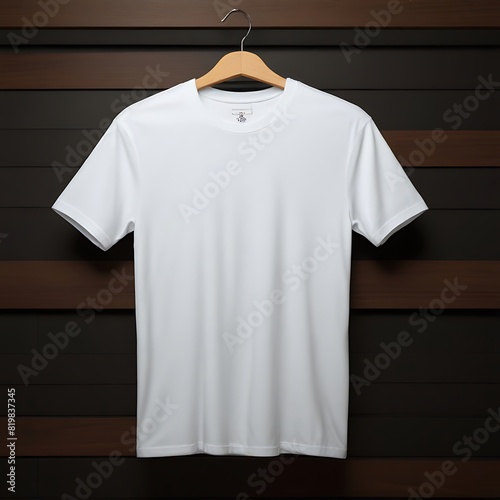 white t shirt on a hanger