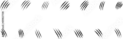 Animal Claw scratches icon vector. Vector illustration of animal claw scratches isolated on transparent background