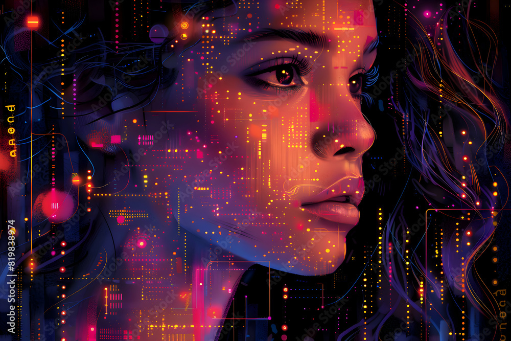 AGI Singularity - Futuristic Artificial General Intelligence Visualization Concept AGI Singularity - Futuristic Artificial General Intelligence Visualization Concept