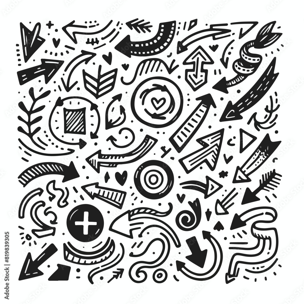 Set of Hand drawn vector Design Set of Hand drawn vector Design