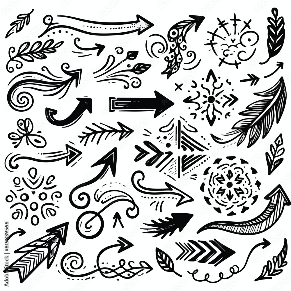 Set of Hand drawn vector Design 