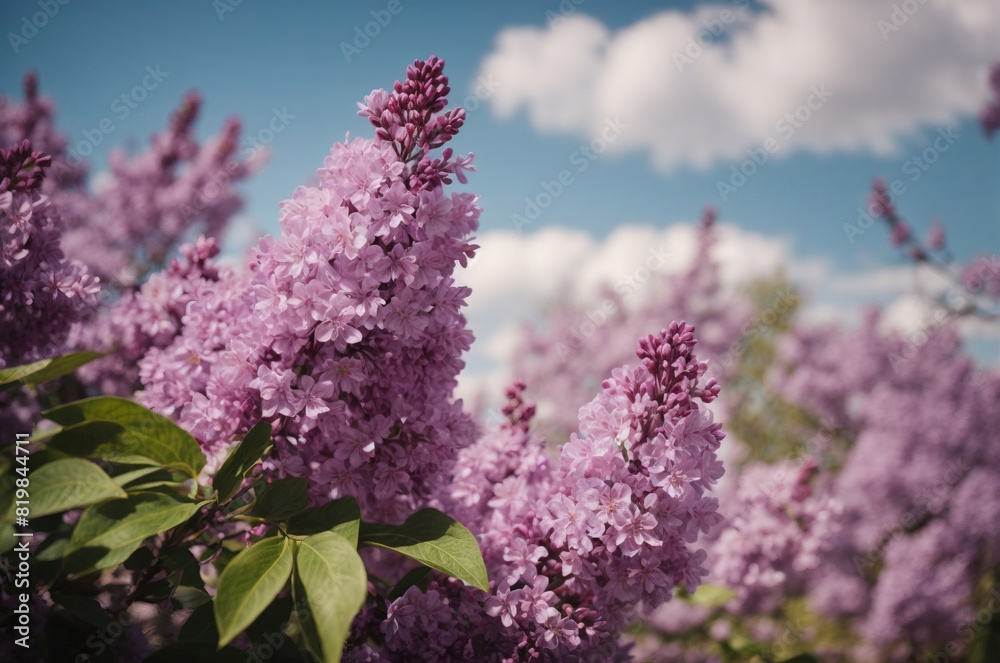 Fototapeta premium lilac flowers in bloom closeup