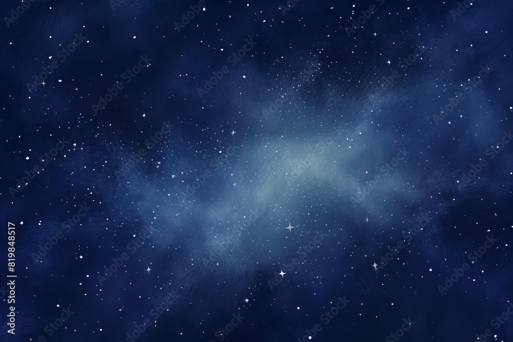 Naklejka premium A stunning view of the night sky filled with stars and a nebula, perfect for backgrounds, astronomy themes, and cosmic designs.