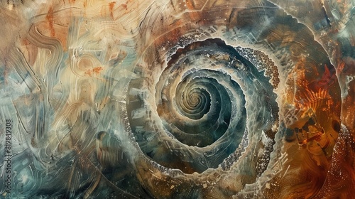 An abstract representation of infinity, with swirling patterns of endlessness and limitlessness.