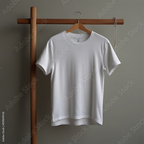 white t shirt on a hanger