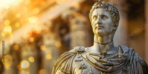 Men are obsessed with the Roman Empire affecting their mental health. Concept Roman Empire, Mental Health, Masculinity, Historical Obsession photo