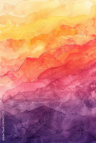 A watercolor texture featuring soft pastel hues blending seamlessly into one another, creating a dreamy and serene background effect © authapol