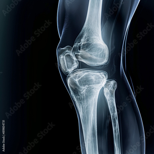 x ray of a human knee