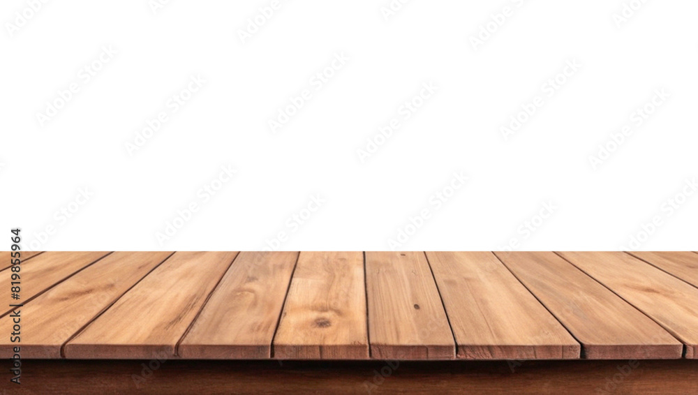 Empty wooden table top Brown For displaying product ,The background is transparent. Empty wooden table top Brown For displaying product ,The background is transparent.