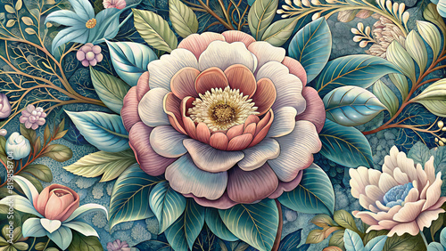 Romantic big flower 