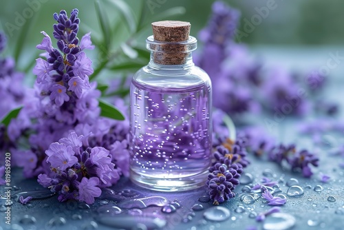 Soothing Lavender Pillow Spray Spritzing a lavender pillow spray for a calming and sleep-inducing atmosphere