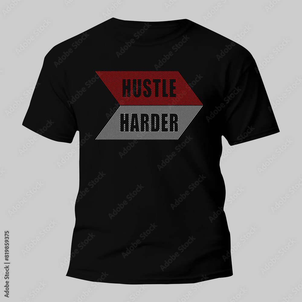 hustle t shirt typography design for print hustle t shirt typography design for print