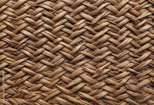 Exquisite Handicraft  Product Display with Woven Reed Mat and Dried Plants