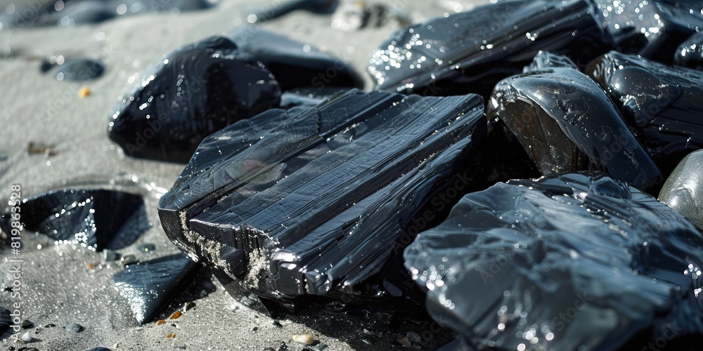 Volcanic Revelation: The Unearthing of a Captivating Obsidian Specimen Volcanic Revelation: The Unearthing of a Captivating Obsidian Specimen