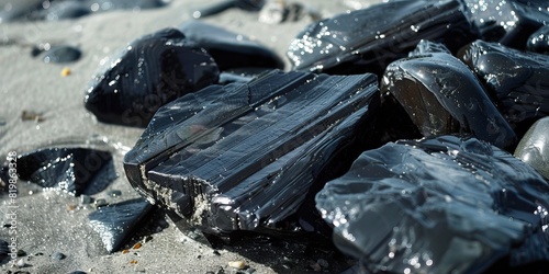 Volcanic Revelation: The Unearthing of a Captivating Obsidian Specimen