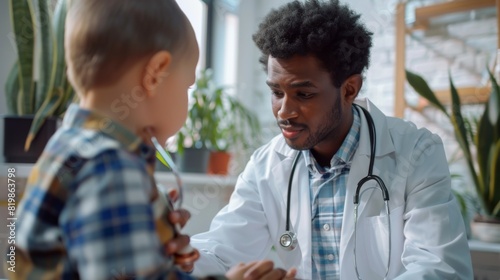 Pediatrician Examining Young Patient