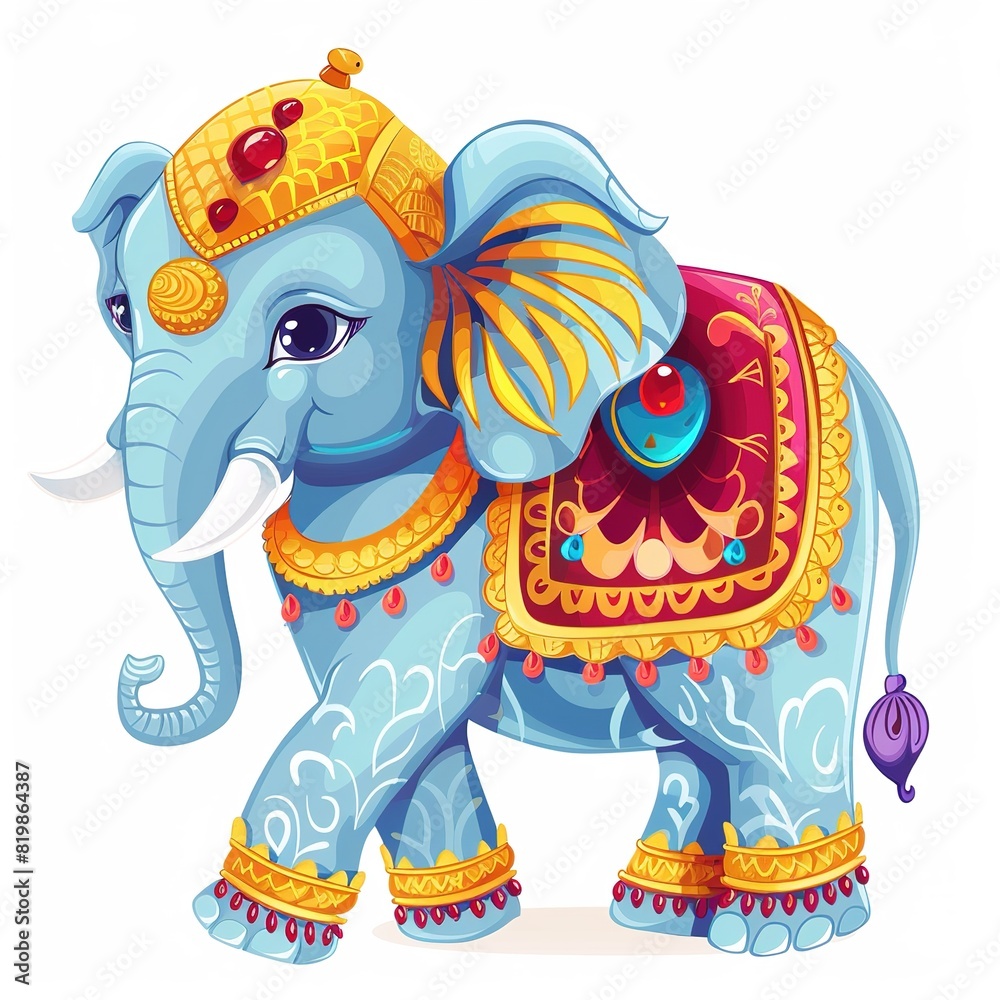 Obraz premium Elephant Festival Fashion