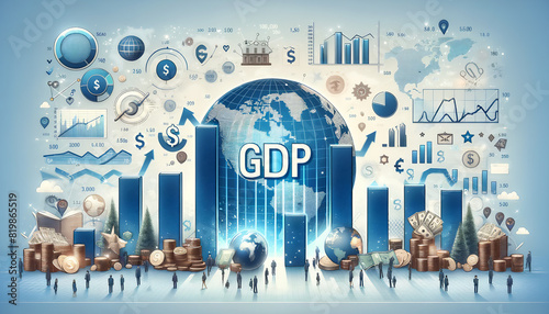 GDP国内総生産のイメージ photo