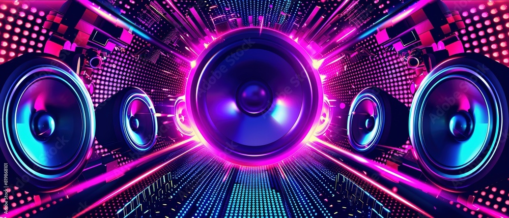 neon style speaker neon style speaker