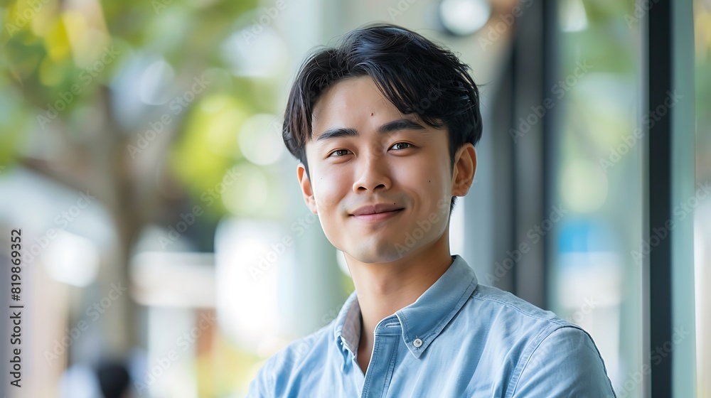 Quirky Asian Man in Casual Office Attire Pulling a Funny Expression - Real Photo of Young Professional Quirky Asian Man in Casual Office Attire Pulling a Funny Expression - Real Photo of Young Professional