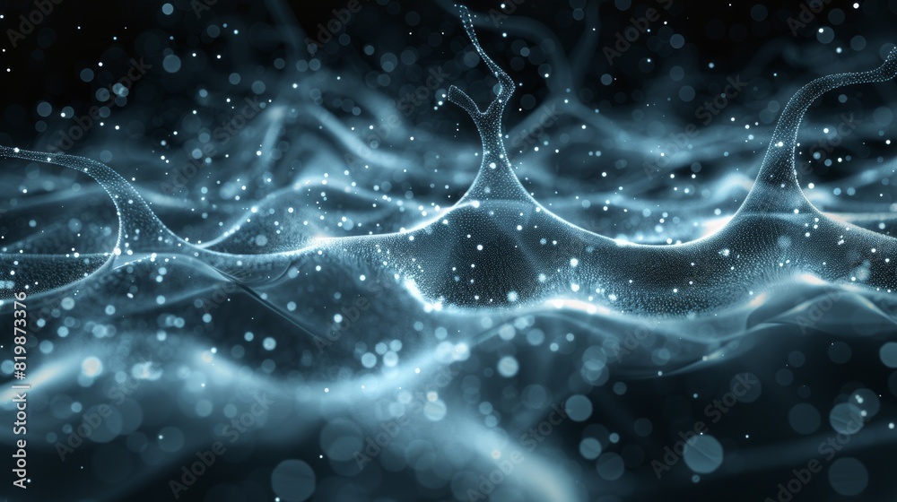 A close up of a black and white image with bubbles, AI A close up of a black and white image with bubbles, AI