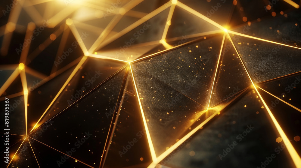 Intriguing abstract art with shimmering gold lines swirling over a deep black background. Intriguing abstract art with shimmering gold lines swirling over a deep black background.