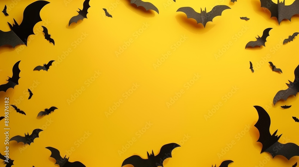 Halloween-themed yellow background with plenty of room for text - celebration graphics, autumn marketing, promotional materials Halloween-themed yellow background with plenty of room for text - celebration graphics, autumn marketing, promotional materials