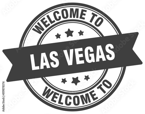 Welcome to Las Vegas stamp. Las Vegas round sign
