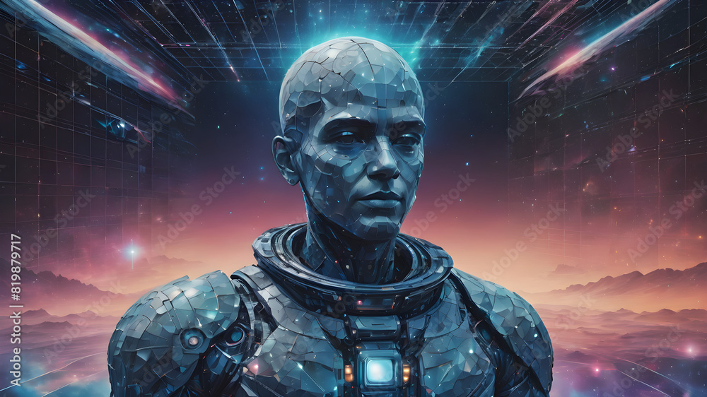 Ancient Echoes: Statue or Sculpture in a Futuristic World Ancient Echoes: Statue or Sculpture in a Futuristic World