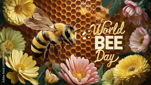 World Bee Day Vector Design Illustration For Celebrate Moment